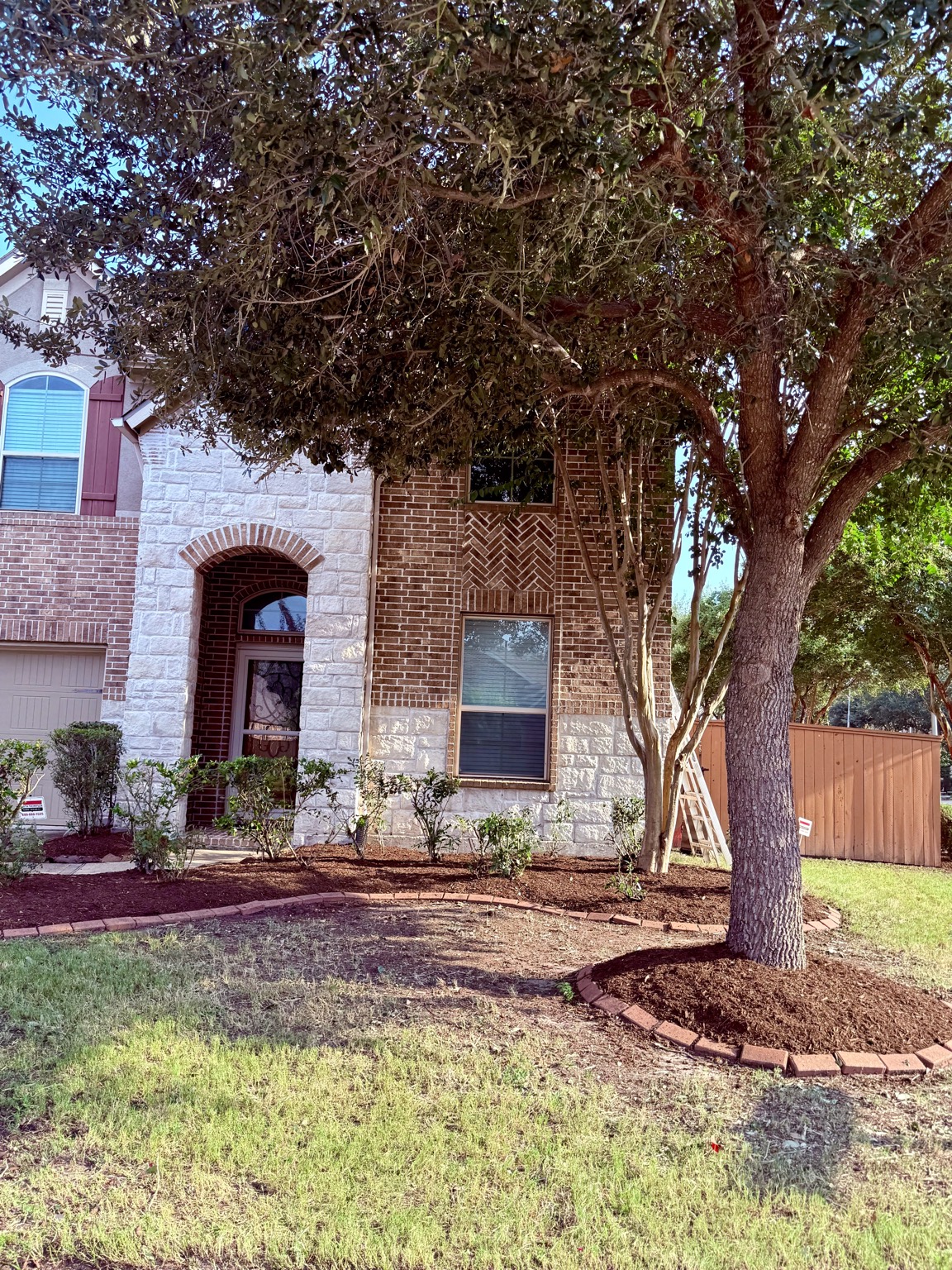 Completed Ortiz Service Group landscaping project